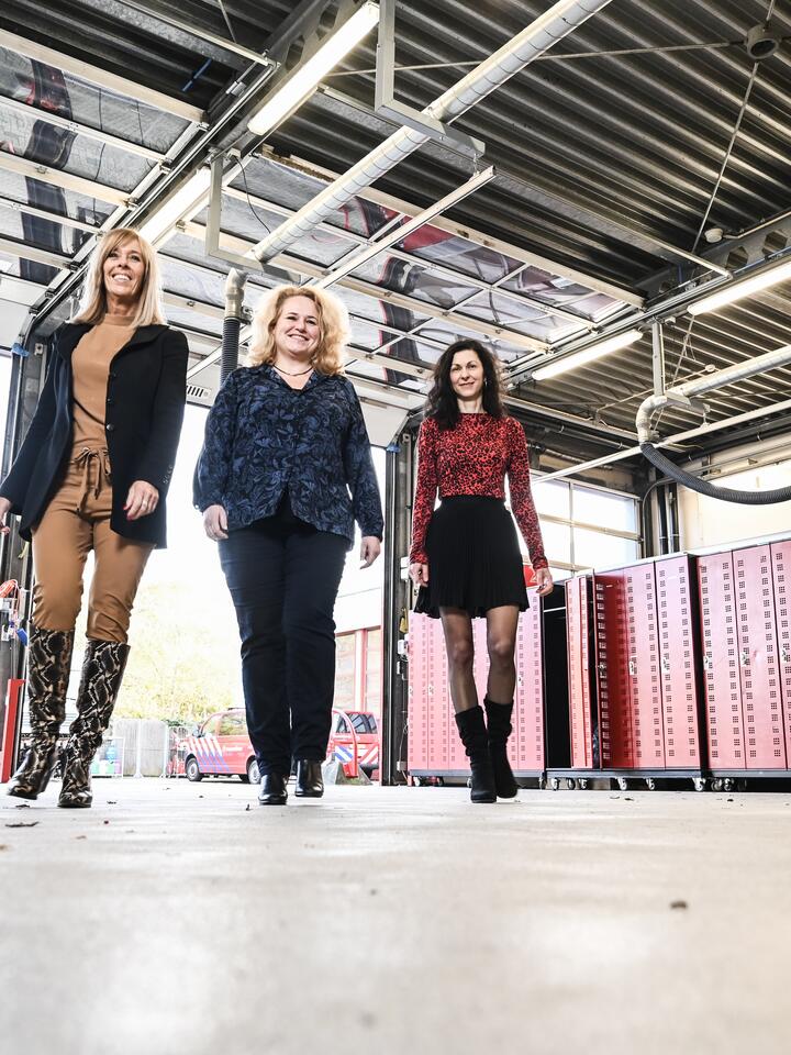 Machteld, Judith en Gabriela van de afdeling Inkoop & Contractmanagement