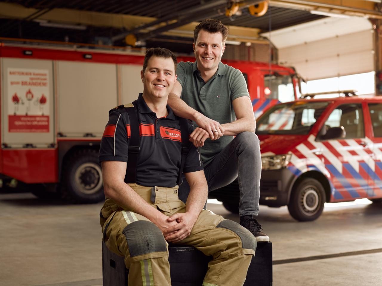 Brandweervrijwilliger Tom over zijn broer Mark, ook brandweervrijwilliger