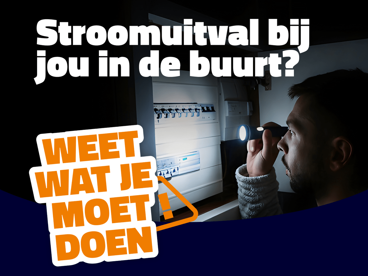 Een foto van een advertentie met opvallende tekst. De foto is illustratief