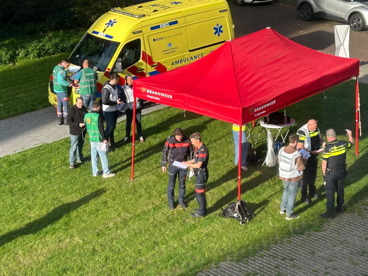 Buiten overleg tussen verschillende hulpdiensten
