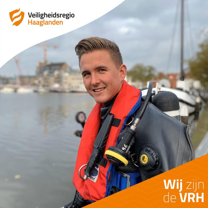 Portretfoto van duiker Bart