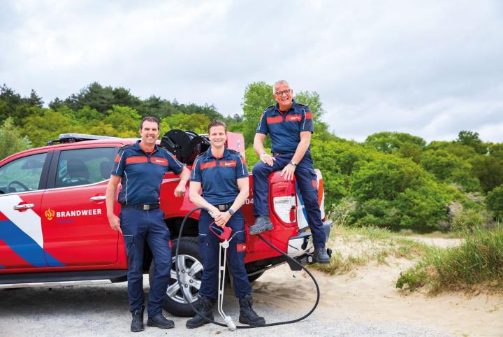 Teamfoto specialisten Natuurbrandbestrijding Brandweer Haaglanden